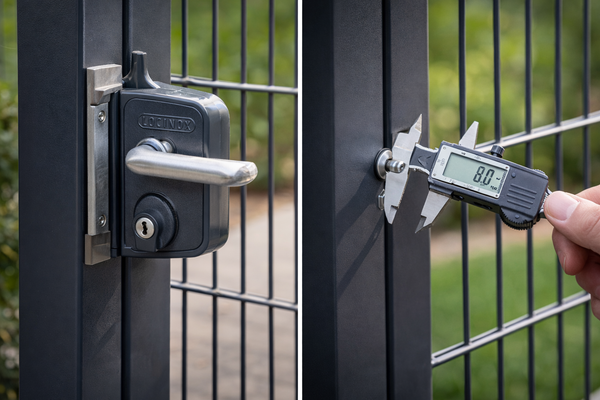 Einflügeltor in Anthrazit, 8/6/8 mm Einflügeltor in Anthrazit, 8/6/8 mm