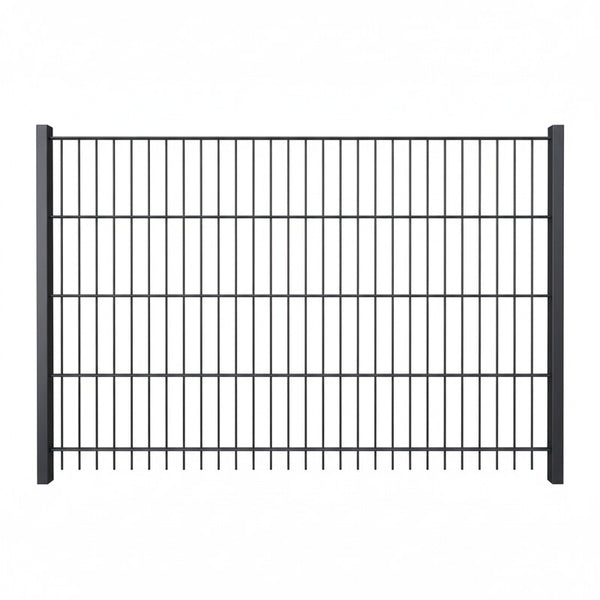 Doppelstabmattenzaun 6/5/6 RAL 6005 Doppelstabmattenzaun 6/5/6 RAL 6005