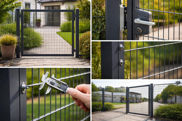 Einflügeltor in Anthrazit, 8/6/8 mm