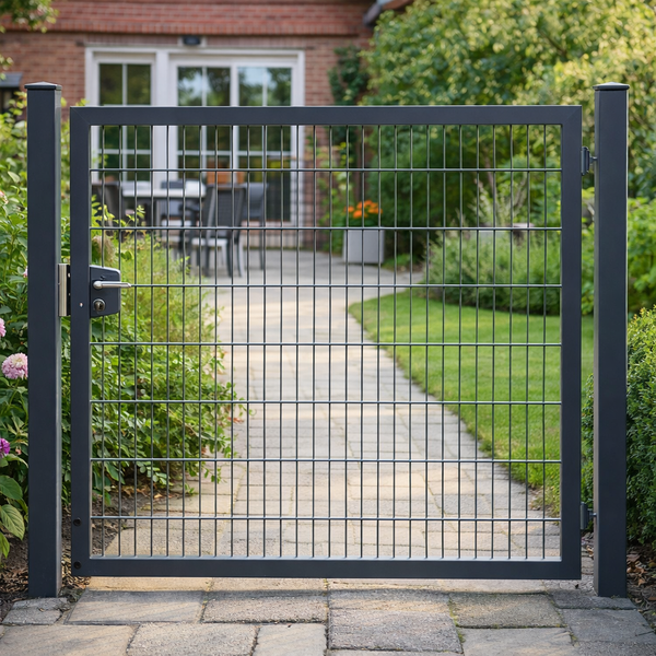 Einflügeltor in Anthrazit, 8/6/8 mm